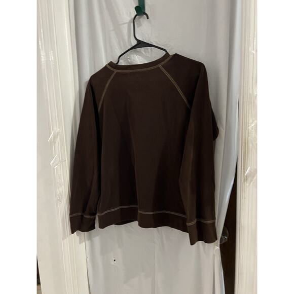 Eddie Bauer Brown Long Sleeve Tee Sz L - Picture 5 of 5